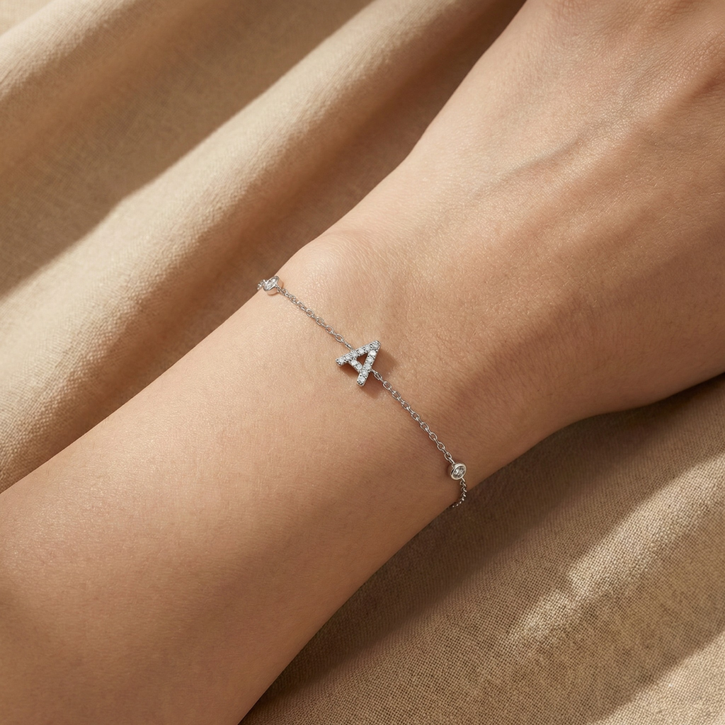 Lettera - Initialarmband 925 Silber