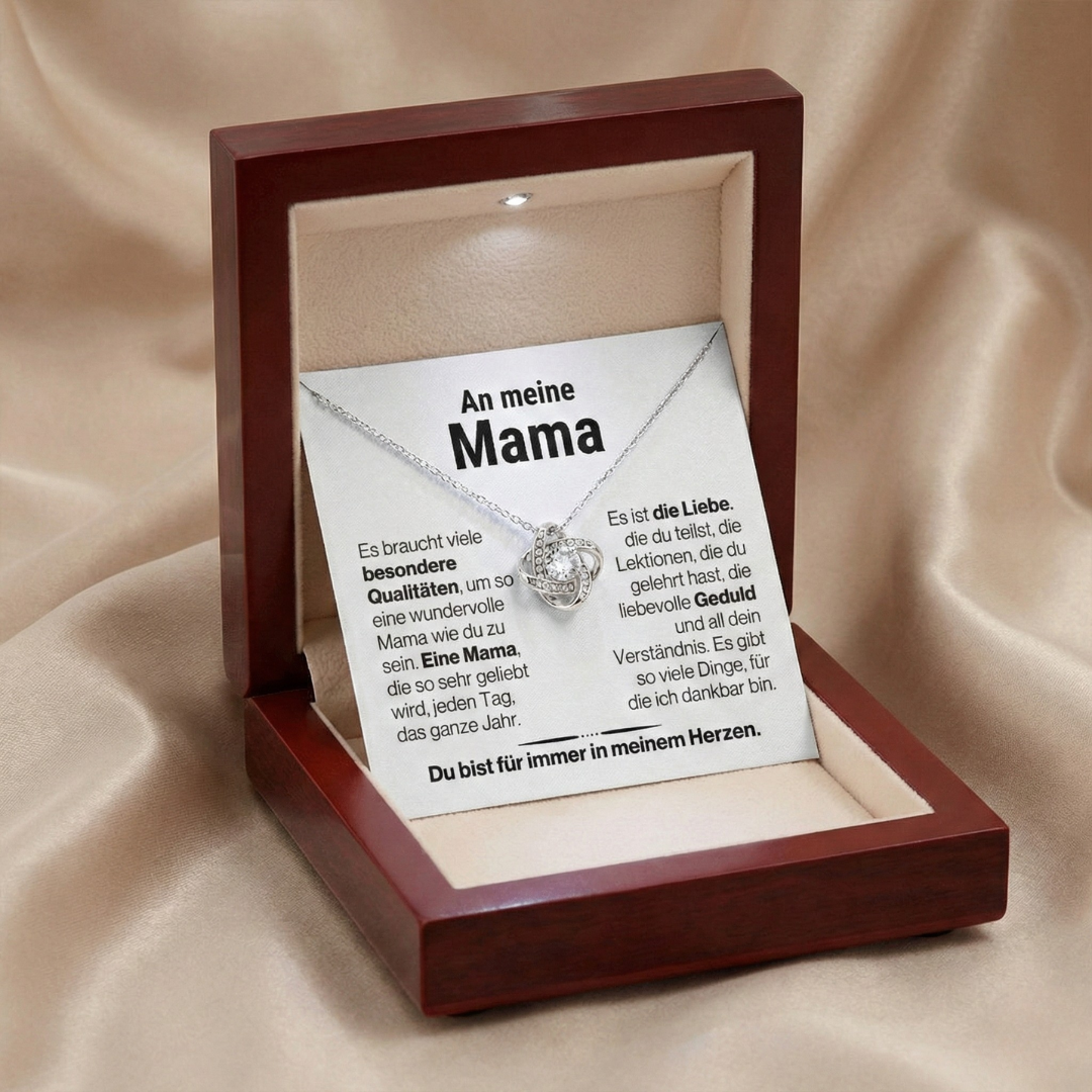 An meine Mama - Halskette mit Box & Karte