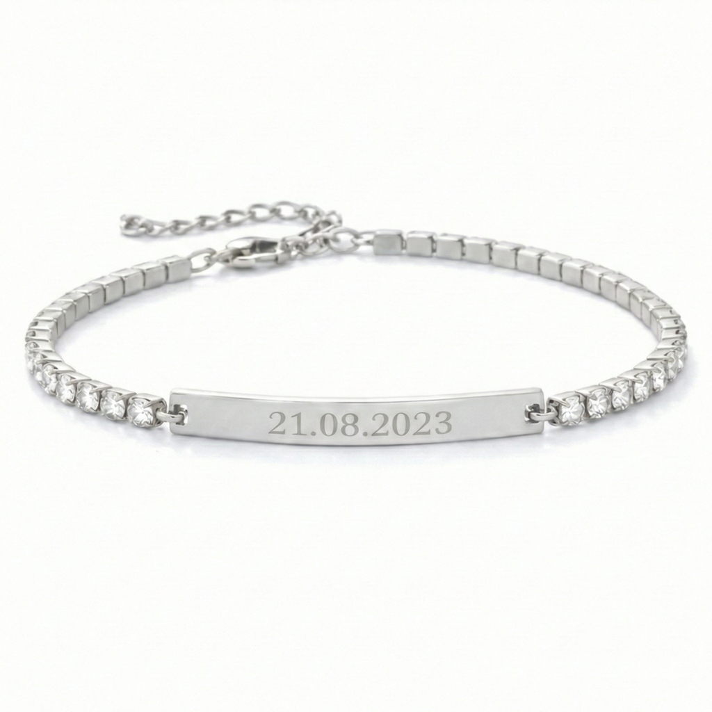 Twin - Tennisarmband mit Gravur