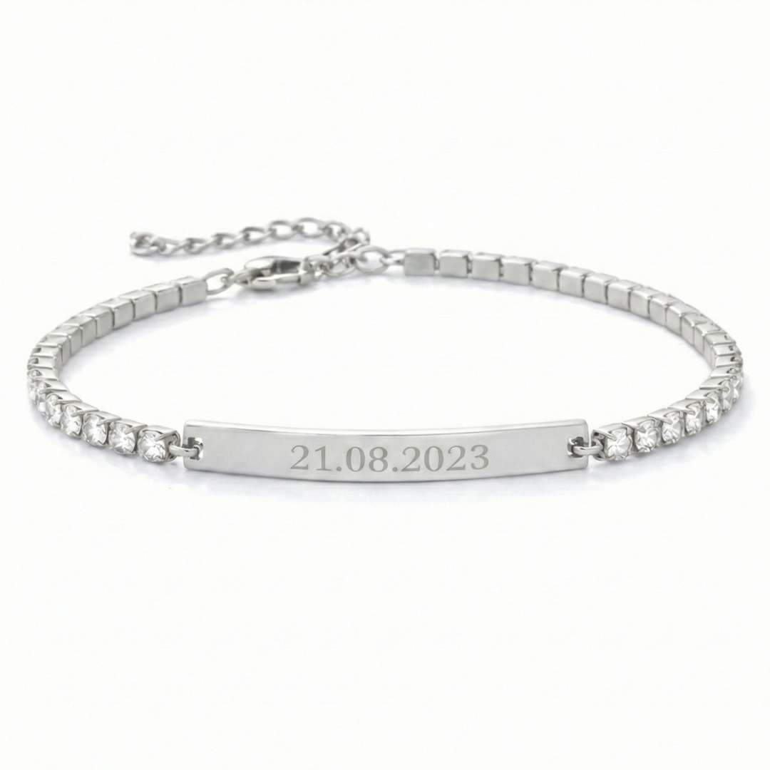Twin - Tennisarmband mit Gravur