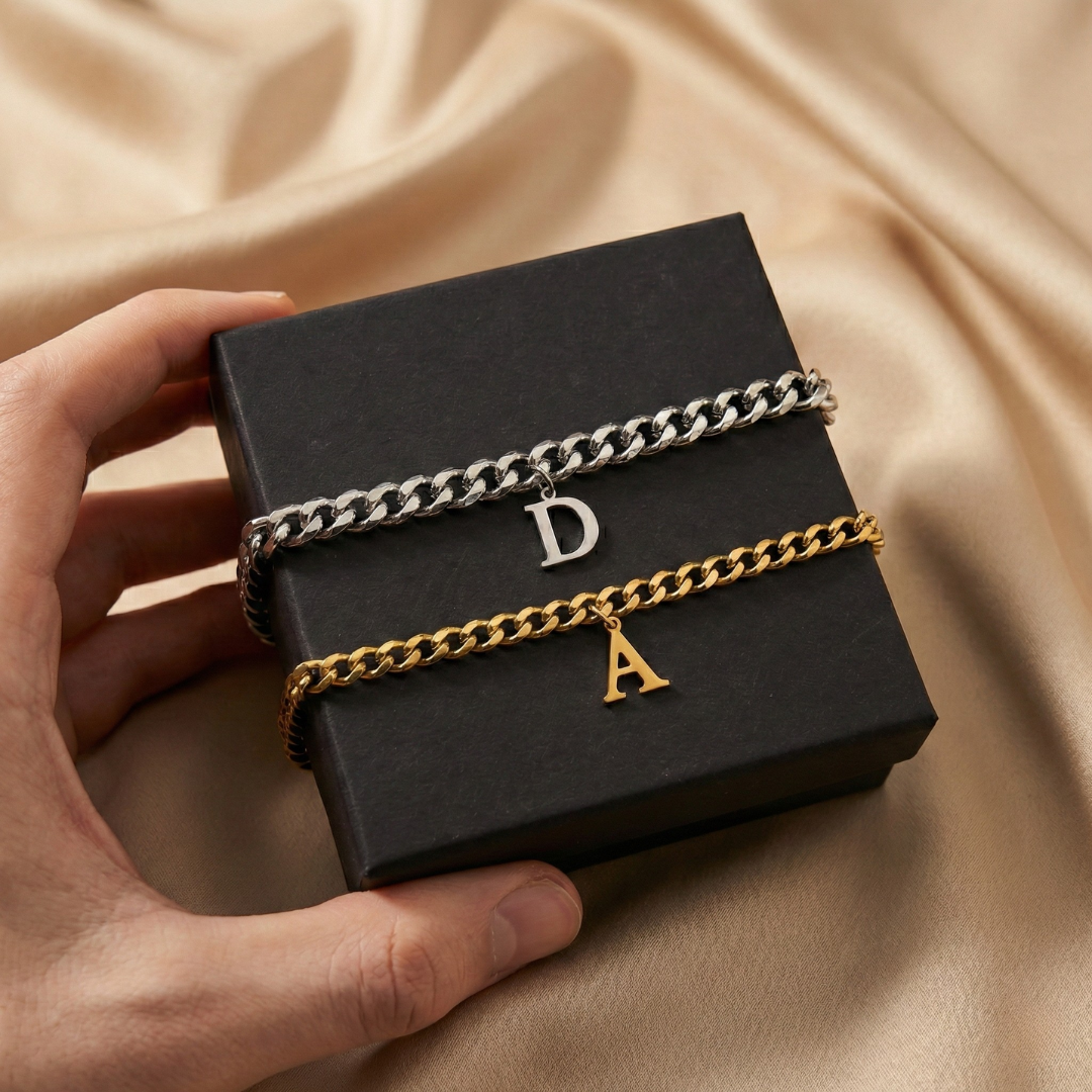 Unsere Initialen – Partnerarmbänder