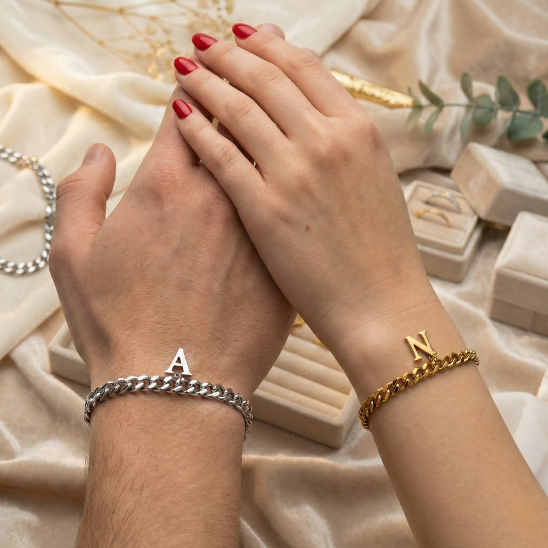 Unsere Initialen – Partnerarmbänder
