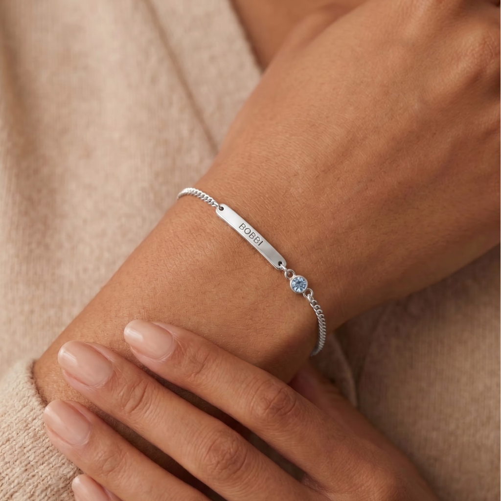 Gravira - Armband mit Gravur & Geburtsstein