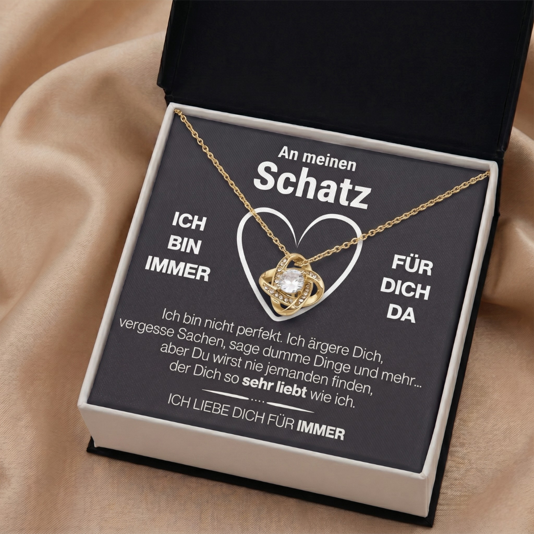 An meinen Schatz - Halskette mit Box & Karte