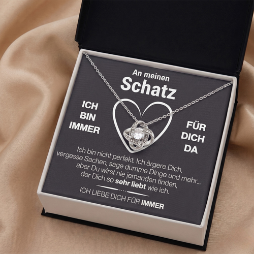 An meinen Schatz - Halskette mit Box & Karte