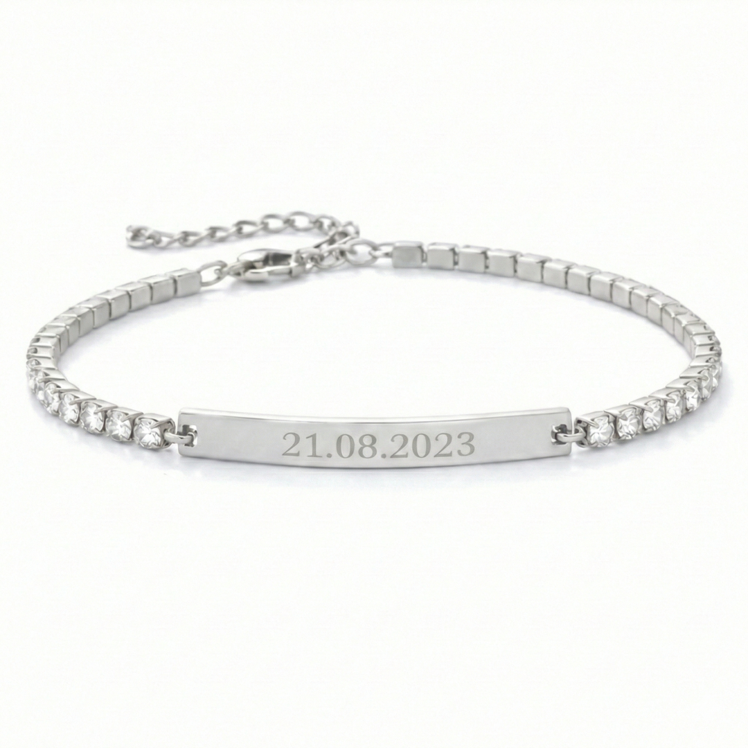 Twin -  Tennisarmbänder mit Gravur