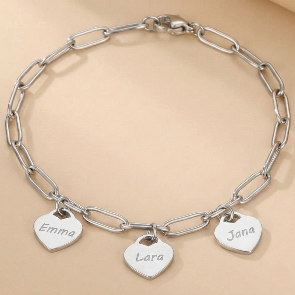 Herzensnamen - Armband mit Gravur