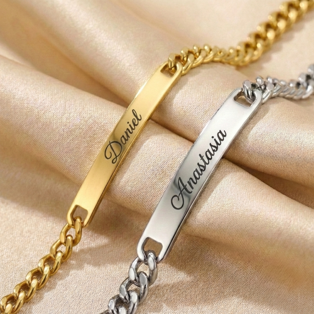 Partnerarmbänder mit Gravur
