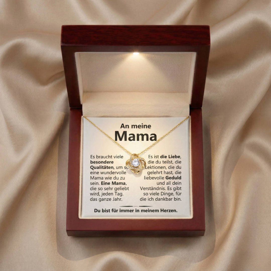 An meine Mama - Halskette mit Box & Karte