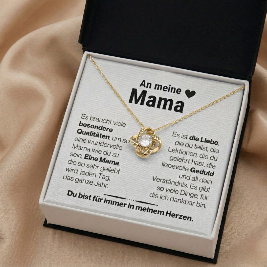 An meine Mama - Halskette mit Box & Karte