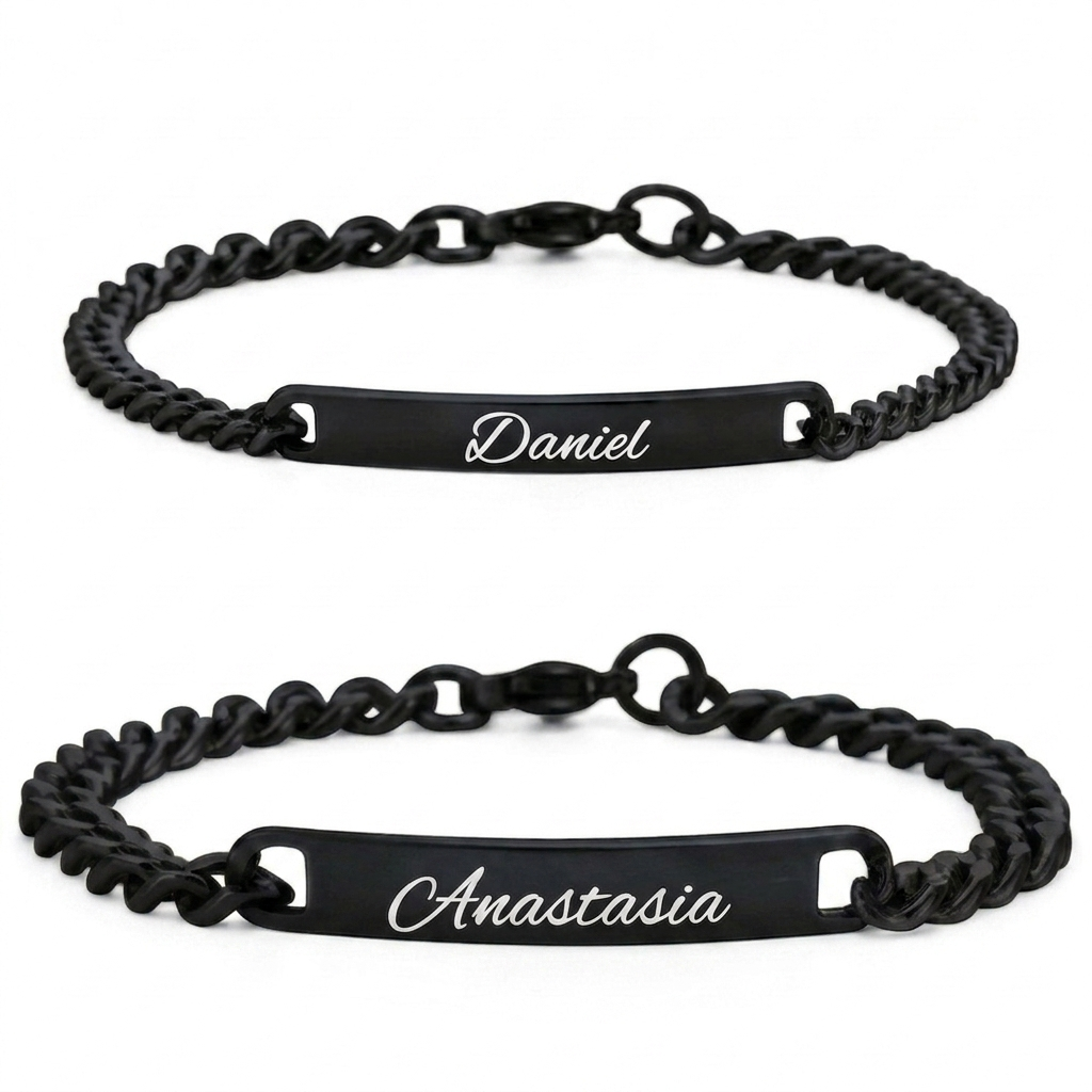 Partnerarmbänder mit Gravur