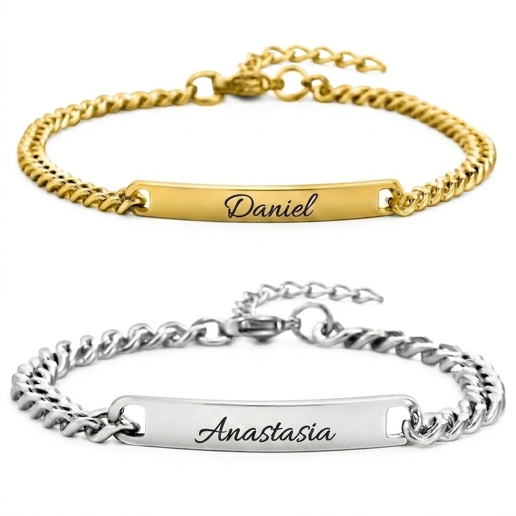 Partnerarmbänder mit Gravur
